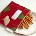 6 Reusable Eco Sandwich/Snack Bags - Completely Organic Cotton - Choose your colors and sizes - Back to School