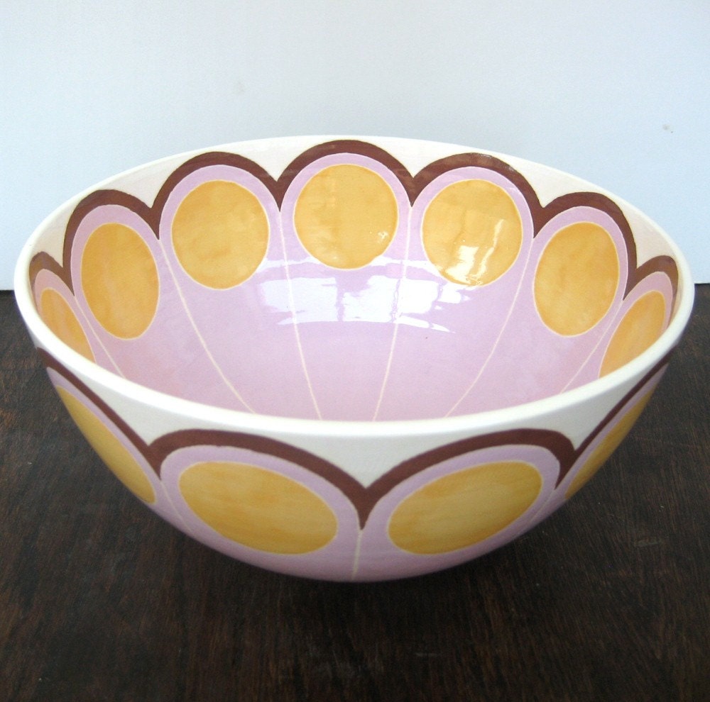 Large Bowl in Paillette Yellow Passion