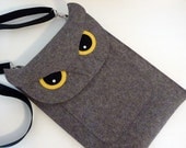 Owl  MacBook Air 11 inch sleeve - Gray felt