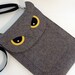 Owl  MacBook Air 11 inch sleeve - Gray felt