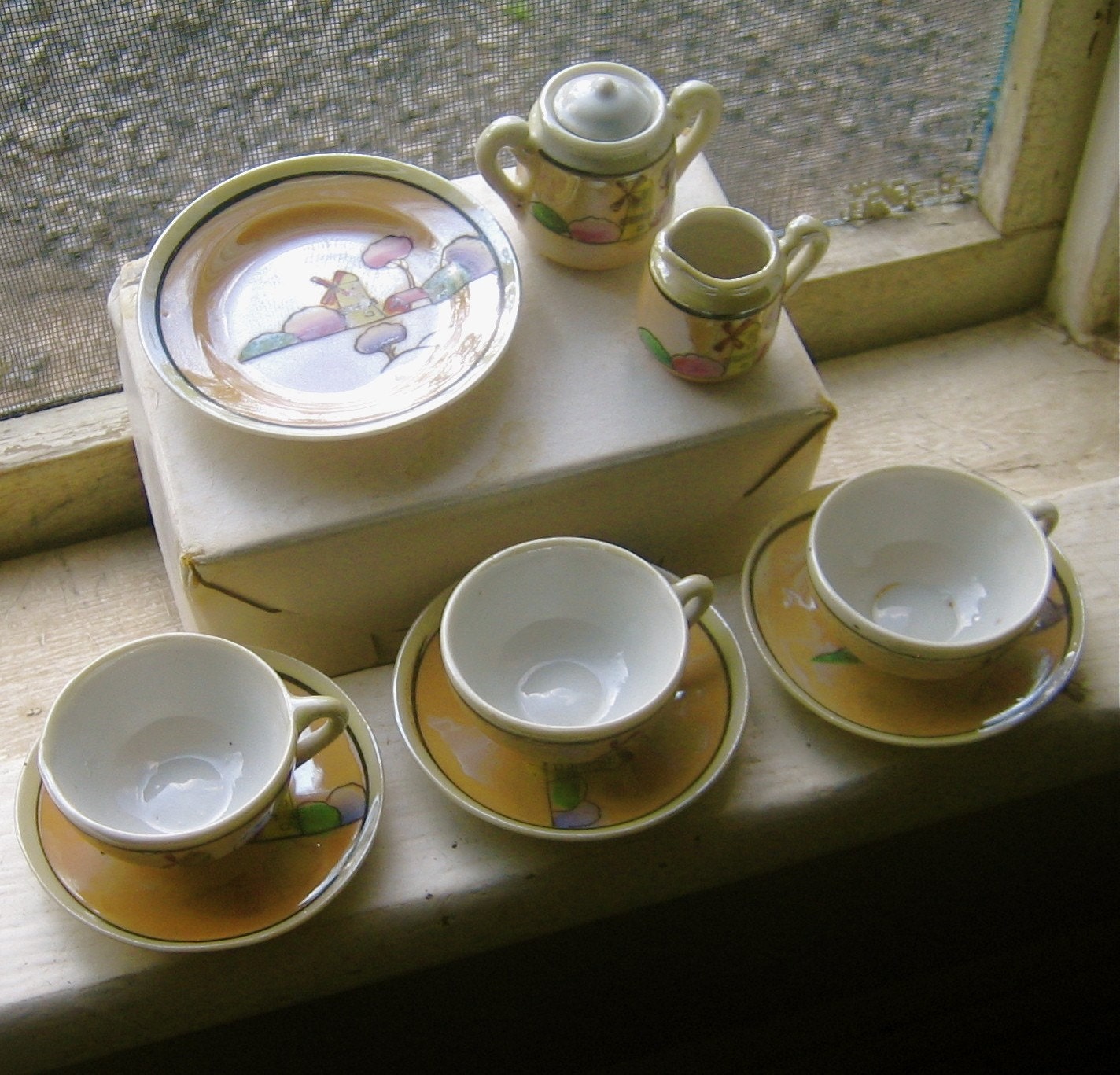 SALE Lusterware Miniature Tea Set Japan by