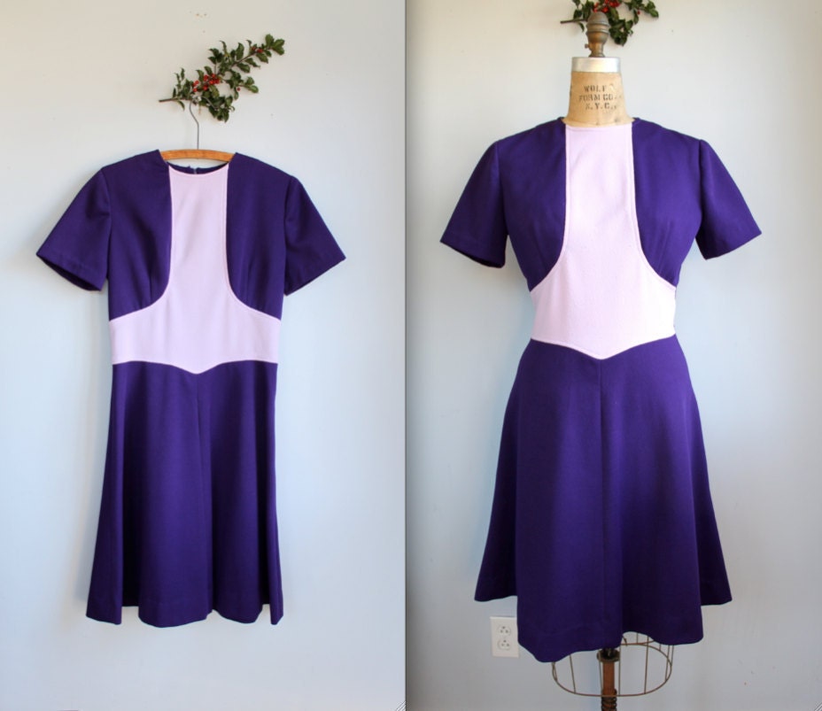 vintage 1960s mod purple dress. Small - medium / the CANDIED VIOLETS dress