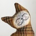 Cat Plush Folk Wool - Golden Raisin Cat