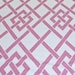 New 18x18 inch Designer Handmade Pillow Case in pink geometric lattice