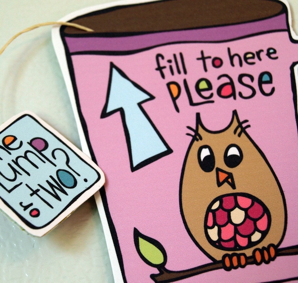 Refrigerator Magnet - Coffee Cup - Fill To Here Please