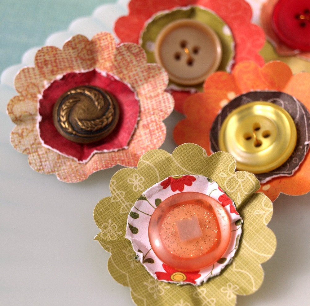 Flowers - Posey Patch Citrus Sunshine Collection  - set 3