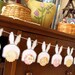 Bunny Butts Bunting - pink and yellow tails