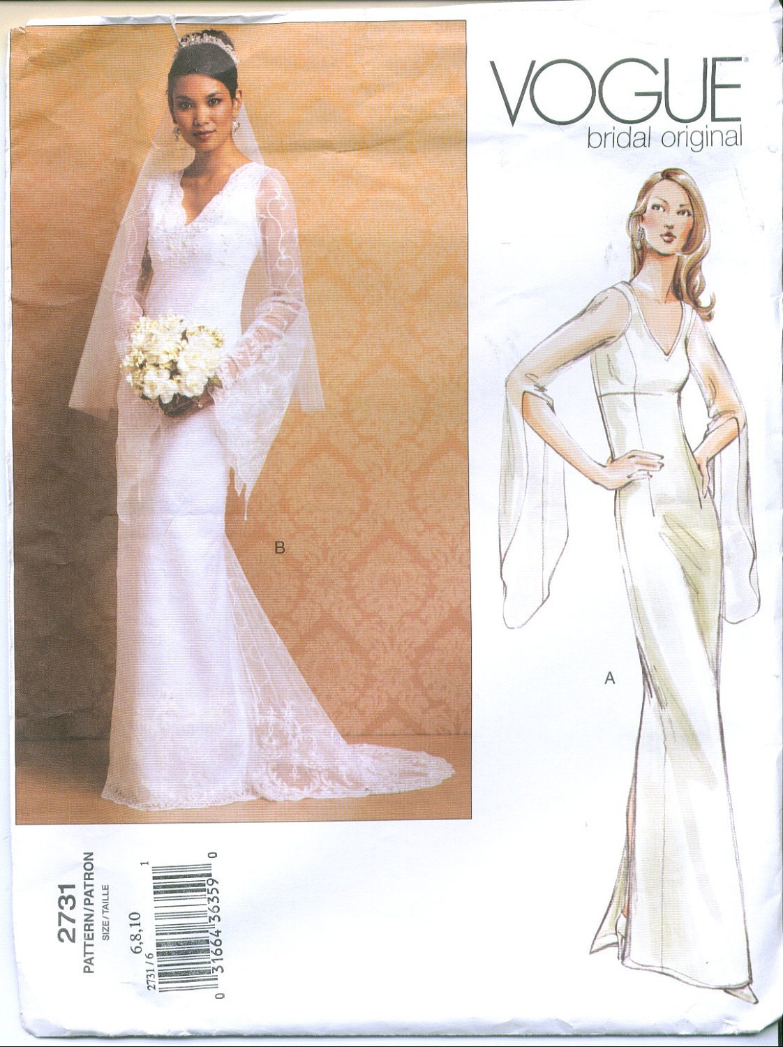 Vogue 2731 Bridal Wedding Gown Sewing Pattern By Sewingandsuch 5457