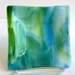 Blue and Green Streaky Glass Dish