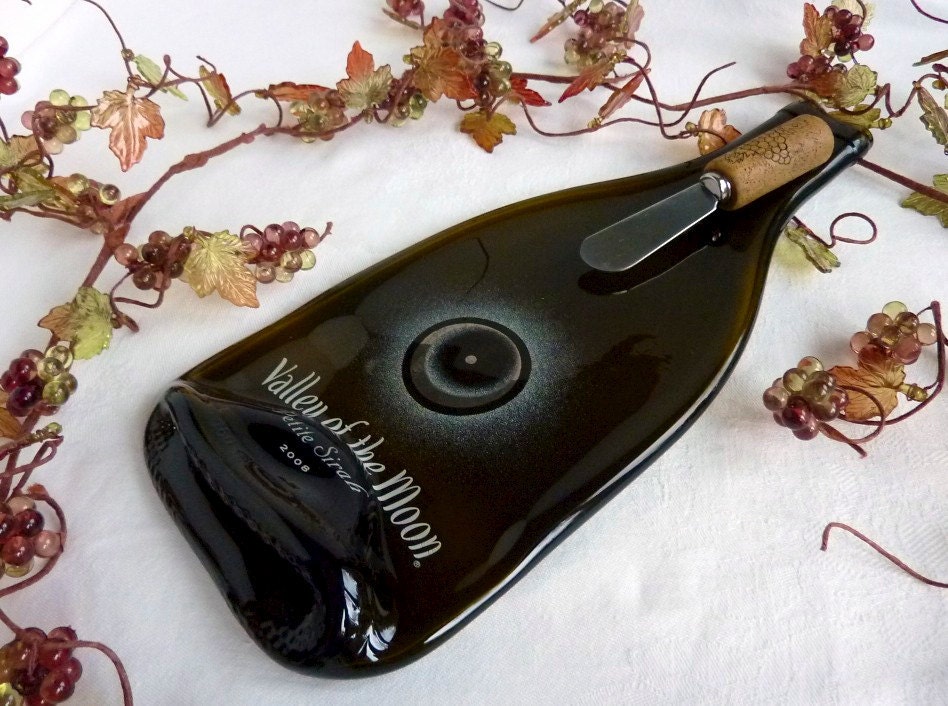Slumped Wine Bottle Cheese Plate
