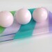 Glass Platter in Spring Pastel Stripes