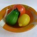 Fused Glass Bowl in Dusky Orange