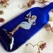 Thanksgiving Sale - Blue Slumped Wine Bottle Cheese Plate - Pure Platinum