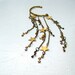 Galaxy Ear Cuff. STAR SIGNS. Vintage Brass Ear Wrap No Piercing Required