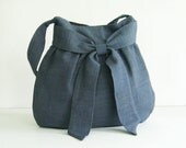 Sale - Grey Hemp/Cotton Bag - Shoulder bag, Diaper bag, Messenger bag, Tote, Travel bag, Women - AMY