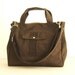 Sale - Water-Resistant Bag in Chocolate Brown- messenger bag, school bag, tote, purse, gym bag - KATE