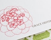 Personalized Stationery, Botanical Motif