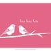 Couples or Family Keepsake Print - Love Lives Here - 8 X 10 Two Birds on a Branch