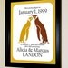 Wedding or Anniversary Date Keepsake Print  - 16 X 20 Penguins
