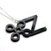 cmd-z / ctrl-z / apple undo acrylic necklace (black)