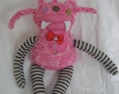Professor Pink sock monster