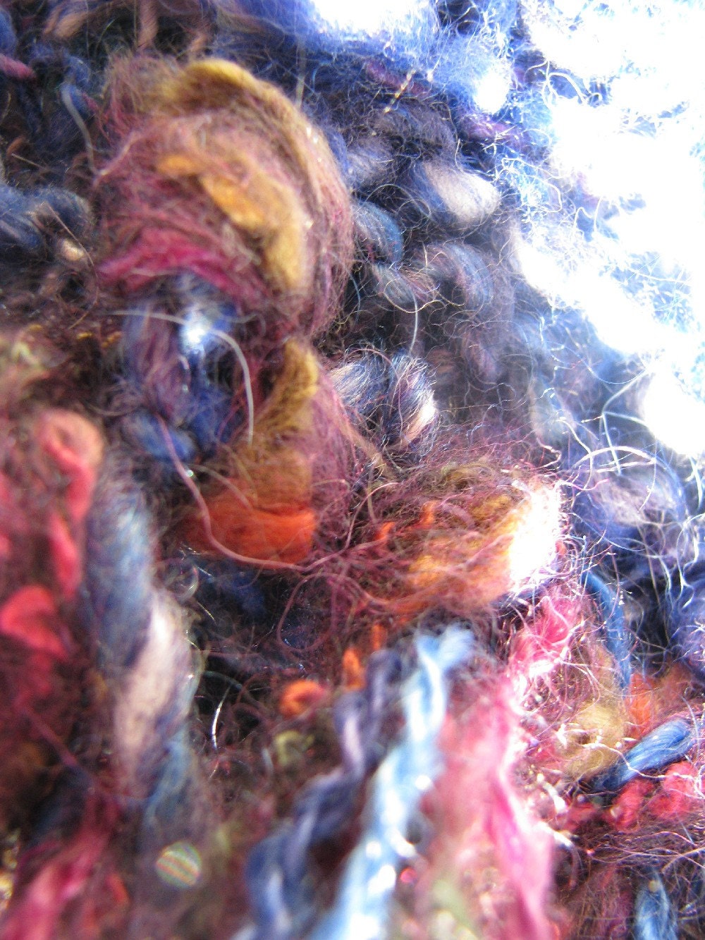 Mood Indigo Hand Knitted Long Soft Warm Wraparound Scarf