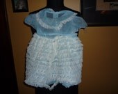 Adorable Baby Blue Vintage Child's Dress