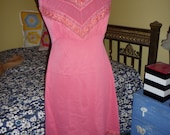 Gorgeous Red Hand Dyed Vintage Slip S/XS