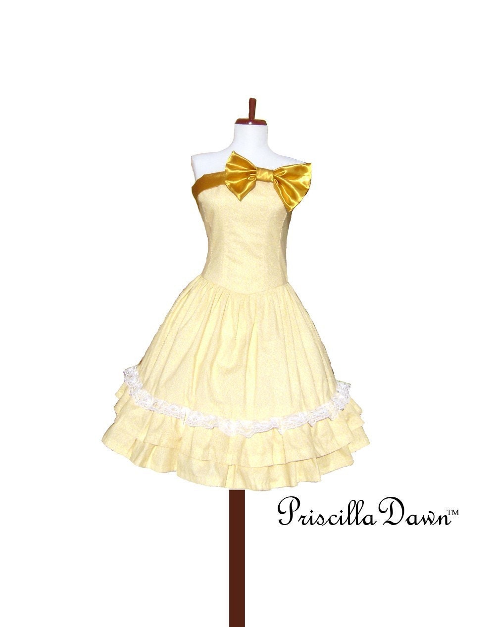 Custom in your color and fabric Choice Sunny Belgium Twirl Dress Bow vintage Inspired Ballroom Gown Sexy Retro Stylish