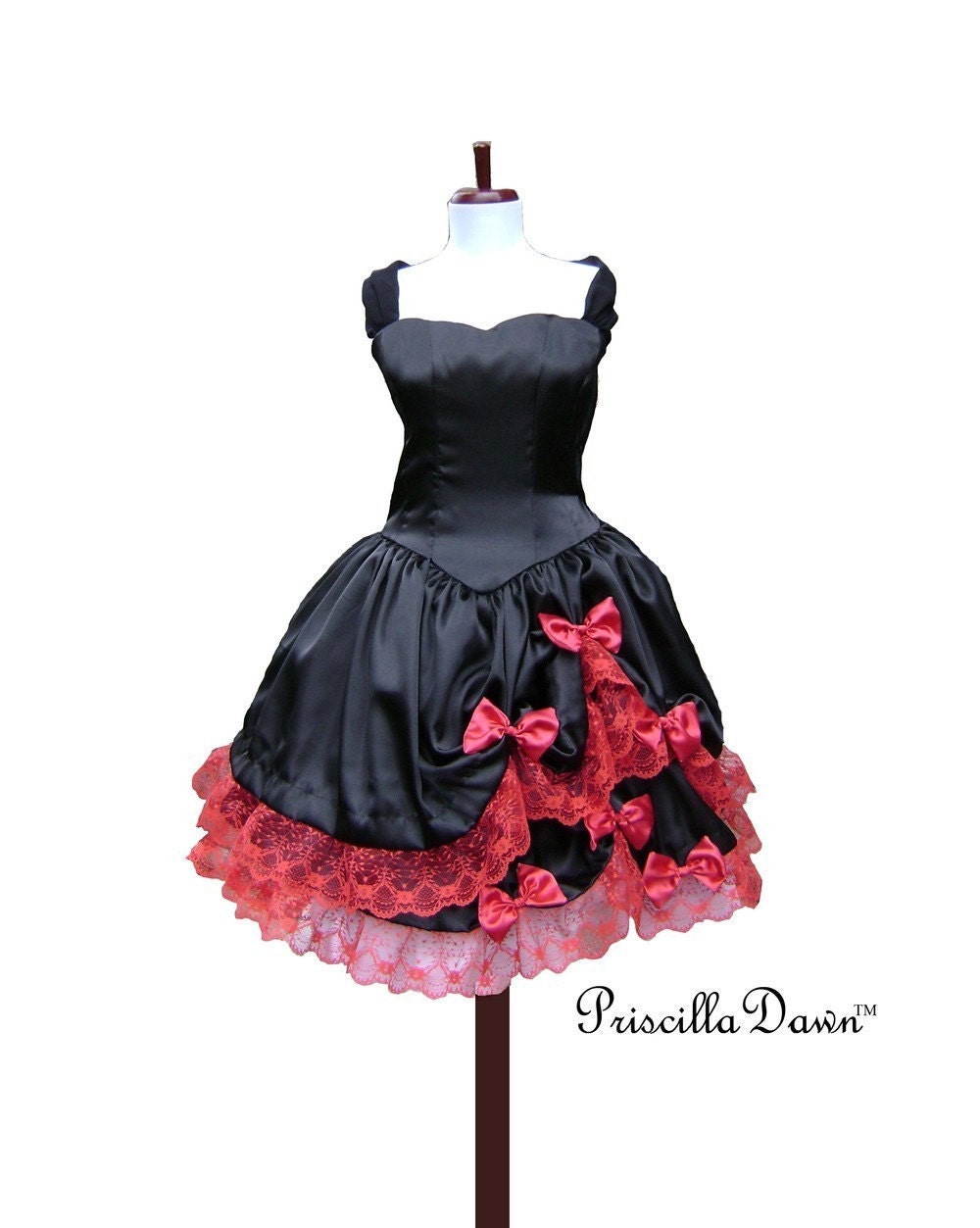 Custom Made Color and Size Goth Tea Dress