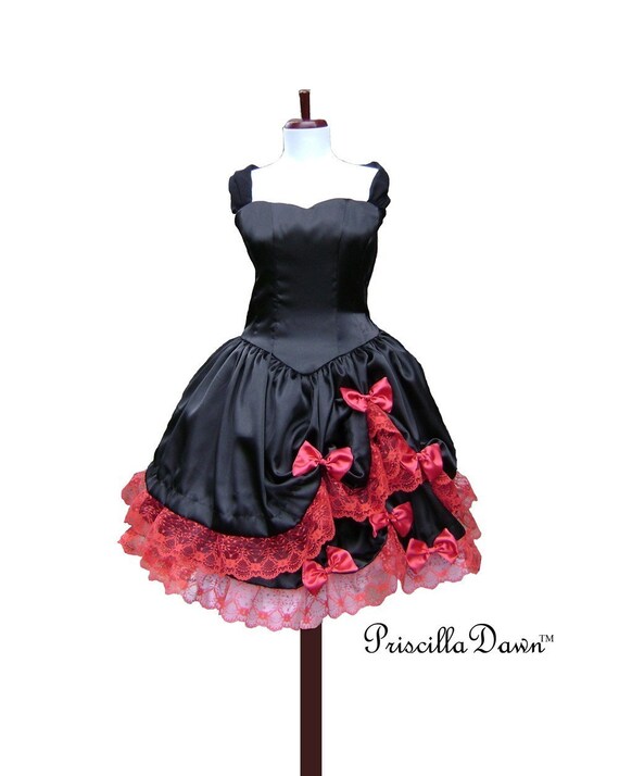 Custom Made Color and Size Goth Tea Dress
