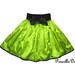Lime Satin Cocktail Skirt Made to Order in Your size