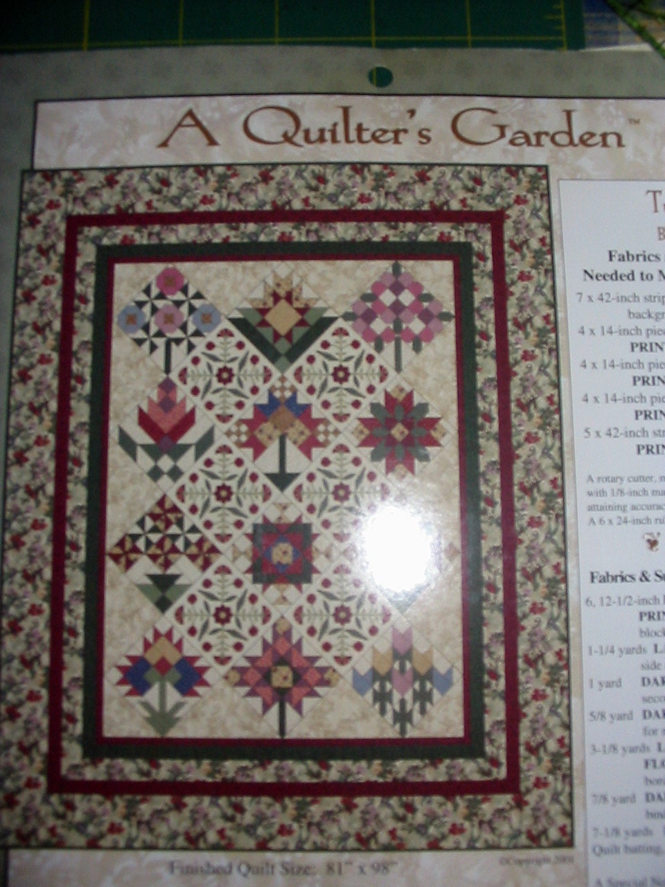 Items similar to THIMBLEBERRIESA Quilter's GardenQUILT KIT on Etsy