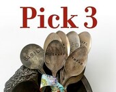 Reserved for psolo1010 - Vintage Silverware Garden Marker Pick 3 set (E0270)