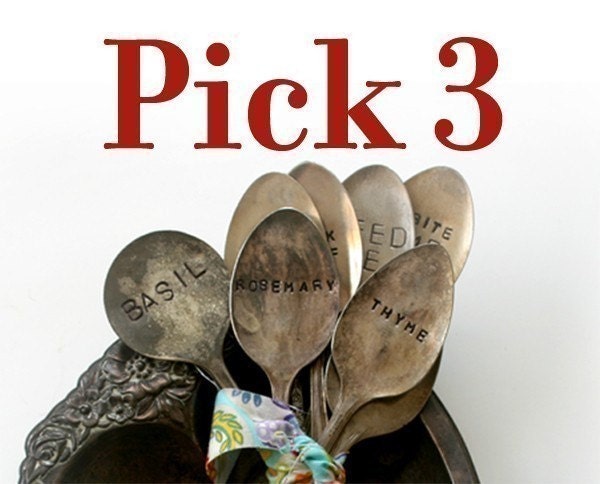 Vintage Silverware Garden Marker Pick 3 set (E0270)