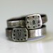 Monogram Sterling Silver Band Ring