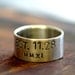 Personalized sterling silver ring