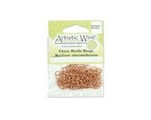 Artistic Wire Jump Rings Non-Tarnish Copper 41705 20ga ID 11/64in, OD 6mm for Chain Maille and Other Jewelry