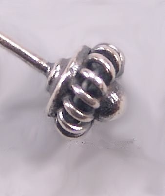 Bali Sterling Silver Twist Headpins B728 (4)