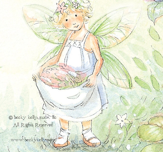 New Sweet Clover and Friends  8 X10 Print By Becky Kelly