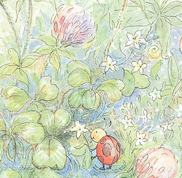 New Sweet Clover and Friends  8 X10 Print By Becky Kelly
