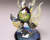 Glass blown Sea Turtle Diving