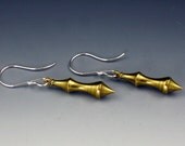 Tribal Brass Drop Earrings