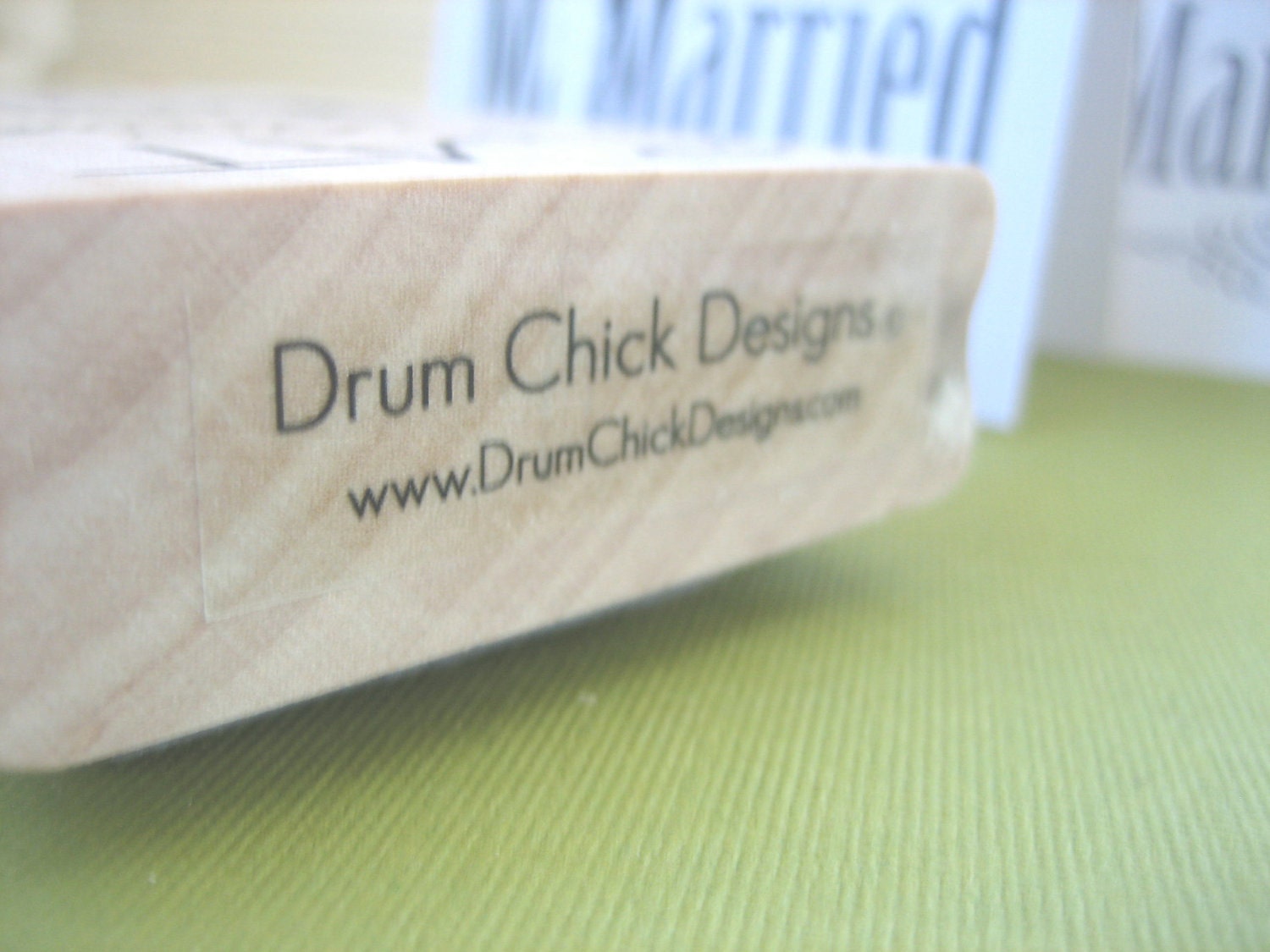 Eat Drink and Be Married Rubber Stamp Wedding, design 5 Wedding Rubber Stamp