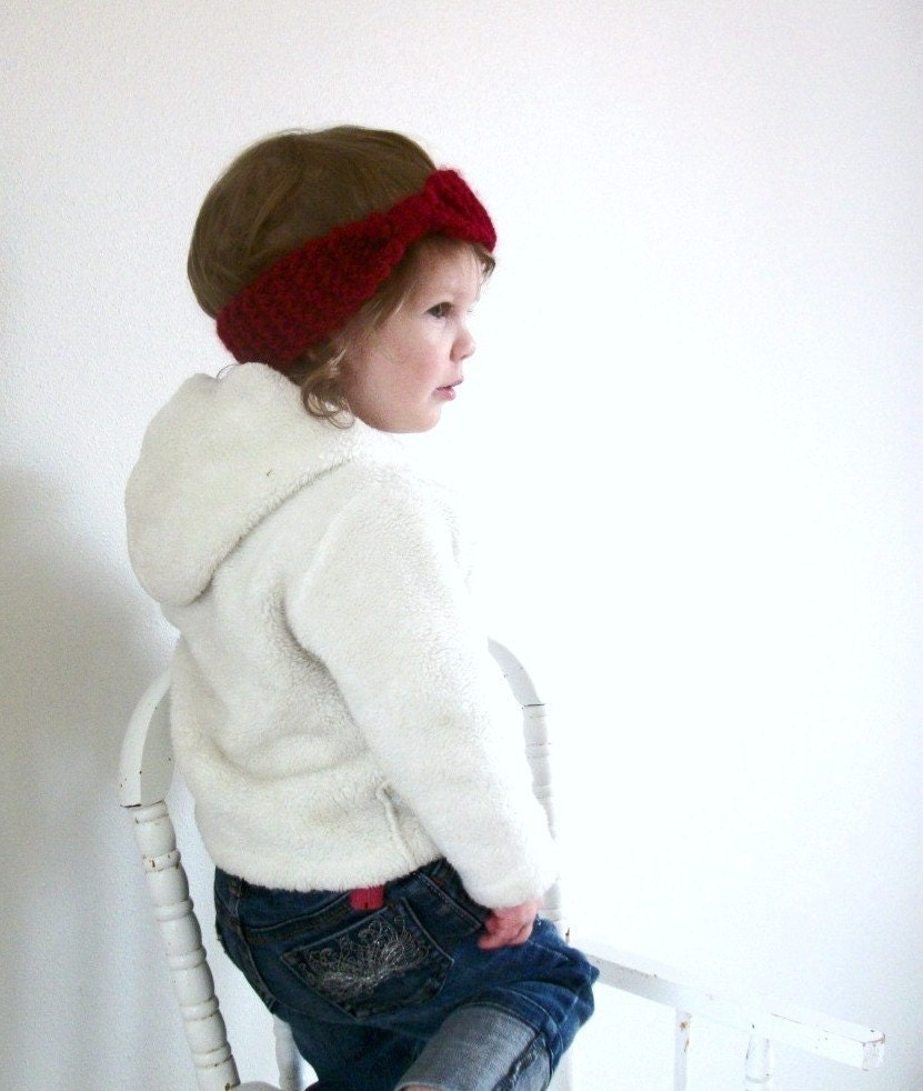 Vintage Inspired Hand knitted Headband/Ear warmer Easter Hair Accessories