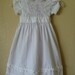 vintage white peter pan collar childs dress. size 5