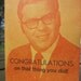 CONGRATULATIONS on that thing you did Letterpress Printed Card