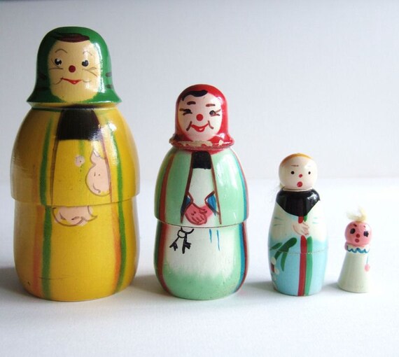 Unusual Polish Nesting Dolls Matryoshka or by kitschandcurious