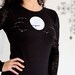 Long sleeved Fall Winter Tshirt . Black . Plus size Tshirt . long body cotton tshirt . size Large