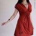 Lovely Neighbors From the Woods on size Medium Rusty Orange Dress . Maternity Nursing Soft Stretchy Jersey Dress . Fall Winter Dress